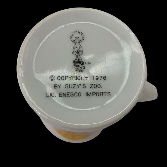 Vintage Suzy's Zoo Happy Birthday Coffee Mug Chick 1976 Enesco Imports - Picture 4 of 4